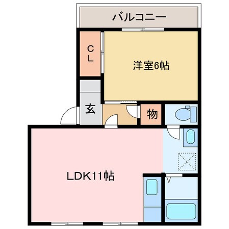 メゾントレビⅠの物件間取画像